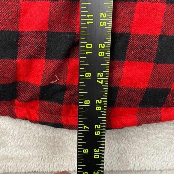 Mountain Expeditions Mens Shirt Jacket Medium Sherpa Lined Plaid Shacket Outdoor - Picture 3 of 9